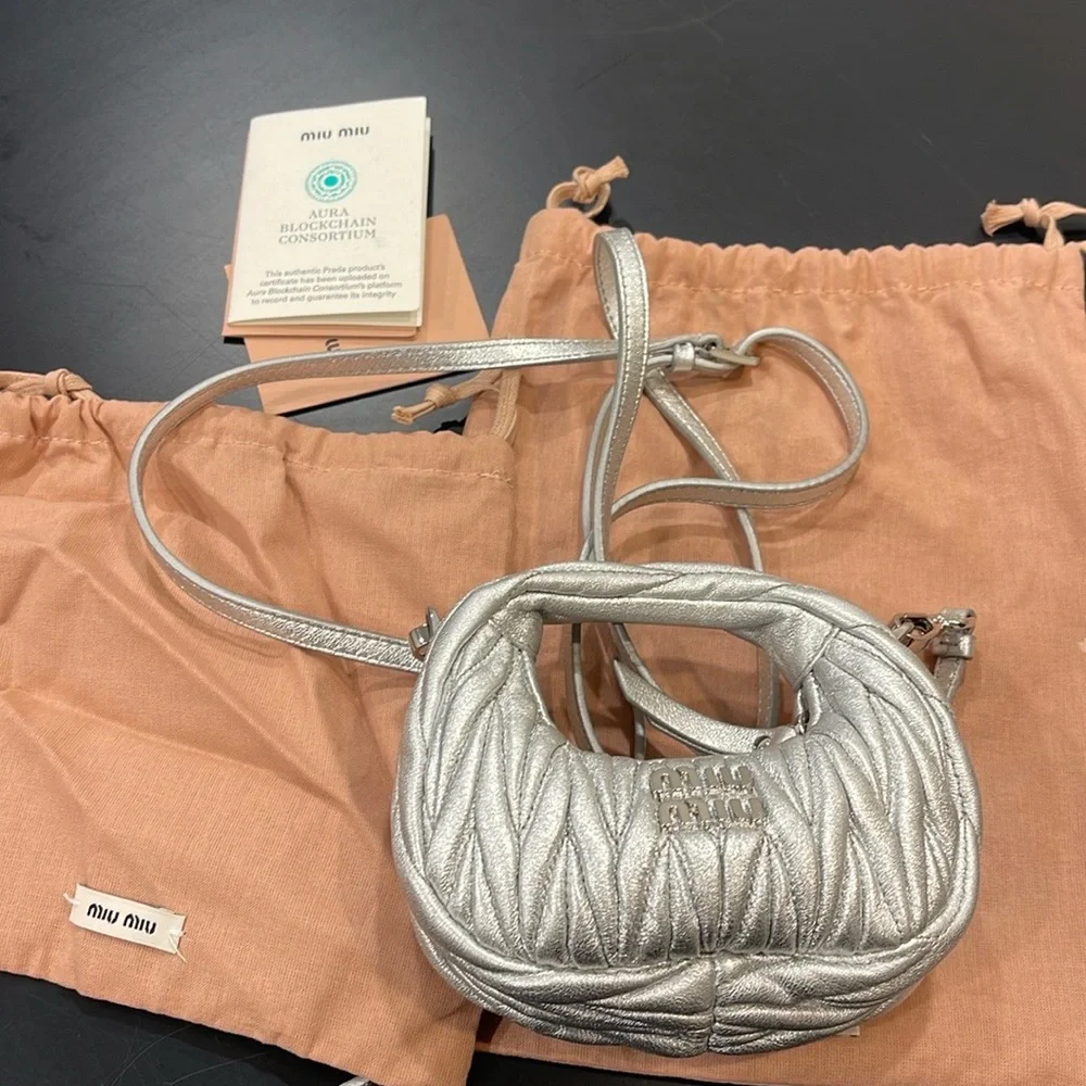 Miu miu micro wander silver bag - Picture 5 of 5